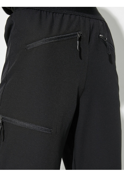 Koton Outdoor Pantolon Yüksek Bel Fermarlı Cepli Siyah 4wak00238ew