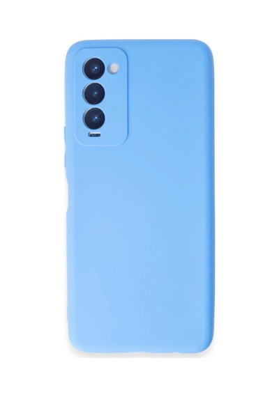 Tecno Camon 18 Uyumlu Kılıf First Silikon - Mavi