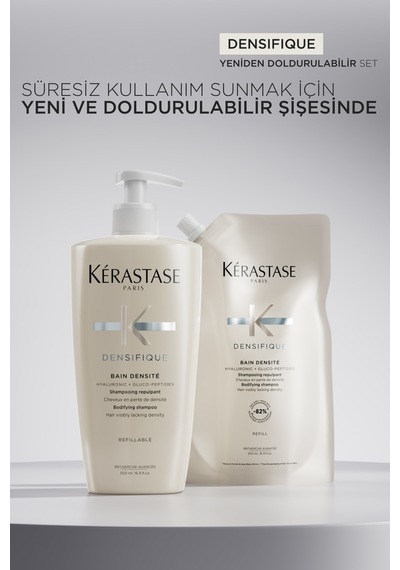 Kerastase Densifique Bain Densité Yoğunluk Veren Şampuan Dolum Paketi 500 Ml