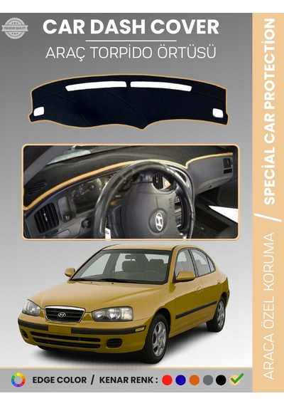 Hyundai Elantra 1997-2006 Torpido Örtüsü Ön Panel Halı Araca Özel Çatlamayı Önler Kaymaz - 395 Stiloto