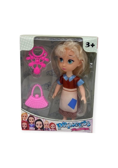 Aksesuarlı Mini Prenses Oyuncak Bebek 13 Cm 90459442