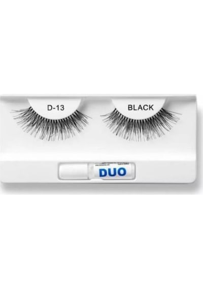 Duo Takma Kirpik %100 Doğal Ve Siyah Görünüm D-13