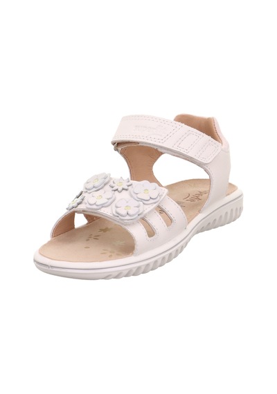 Superfit Sparkle Kız Çocuk Sandalet Çiçekli - Açık Krem 009019-1000