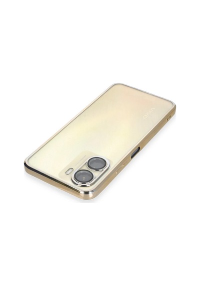 Newface - 246 - Vivo Y16 Kılıf Razer Lensli Silikon - Aconcept - - Gold