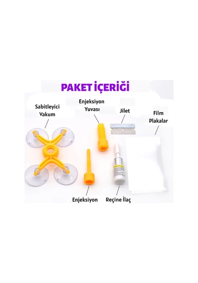 Araç Camı Çatlak Tamir Kiti (Full Set) N11.1405