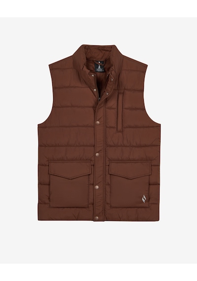 Skechers M Puffer Vest Erkek Kahverengi S2620193-2070