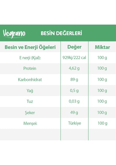 Vegrano Organik Keçiboynuzu Unu 100 G