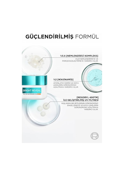 Bright Reveal Koyu Leke Karşıtı, Cilt Tonu Eşitleyici Spf50 Nemlendirici Krem Niasinamid 50 Ml