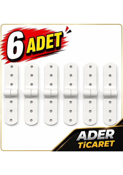 Ader 6 Adet Beyaz Panjur Menteşesi Diğer