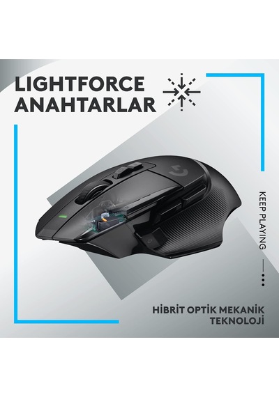 G502 X Lıghtspeed Kablosuz Oyun Mouse'u, Lıghtforce Hibrit Optik-mekanik Anahtarlar, Hero 25k Oyun Sensörü, Macos, Windows Ve Pc İle Uyumlu, Siyah G502 X Lightspeed G502 X Lıghtspeed Kablosuz Oyun Mouse'u, Lıghtforce Hibrit Optik-mekanik Anahtarlar, Hero 25k Oyun Sensörü, Macos, Windows Ve Pc İle Uyumlu, Siyah G502 X Lightspeed