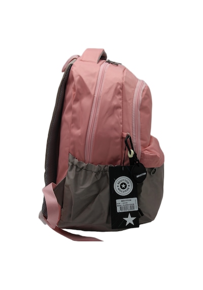 Pudra Vizon Unisex Okul Çantası Su Geçirmez Kumaş Unisex Okul Sırt Çantası 2200 Pembe