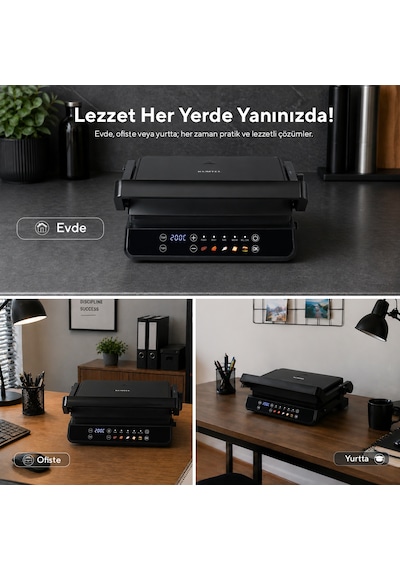 Kumtel TTM-10 2000 W Dijital Tost Ve Izgara Makinesi