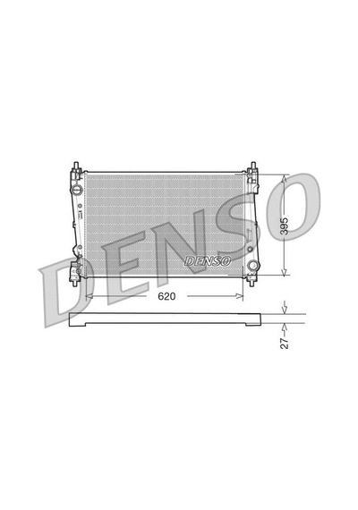 Su Radyatoru Opel Combo D Fıat Doblo 1.3-1.6 Dızel Den-drm09112