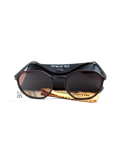 Swing 236 C216 50 Unisex Kahverengi Geometrik Çerçeve Güneş Gözlüğü