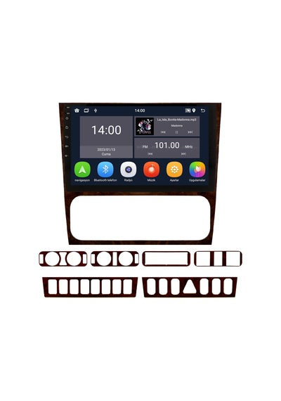 Mercedes Benz C Serisi W202 Android Multimedya Sistemi 1992-2000 Crv-4937xd 9"