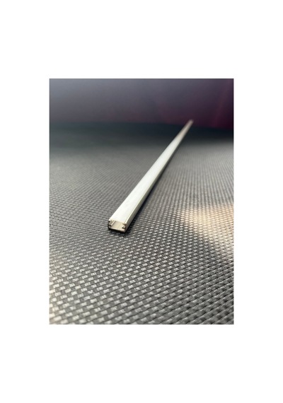 Alüminyum Led Kanal 1m 8mm İç Genişlik 10mm Dış Ölçü Şerit Led Profil Kapaklı