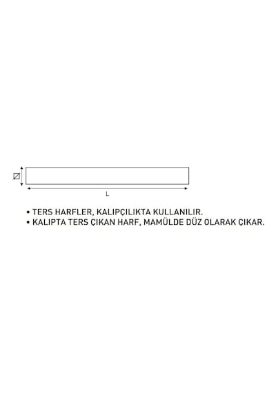 Fett 12mm Masus Siyah Çelik Ters Harf Takımı M265120