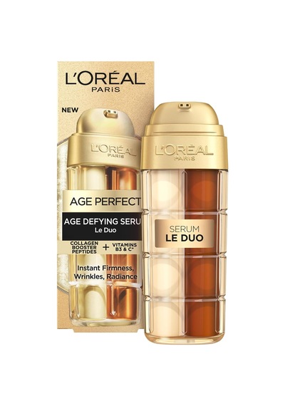 L'oréal Paris Yaşlanma Karşıtı Serum, Tüm Cilt Tipleri İçin, Çift Etki, Sıkılaştırıcı Ve Açıcı, Yumuşak Ve Beslenmiş Cilt, Kırışıklık Yok, Kolajen Ve B3 Ve C Vitaminleri İle, Age Perfect, 30 M