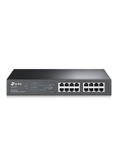 Tl-sg1016pe, 16-port Gigabit Easy Smart Switch With 8-port Poe+