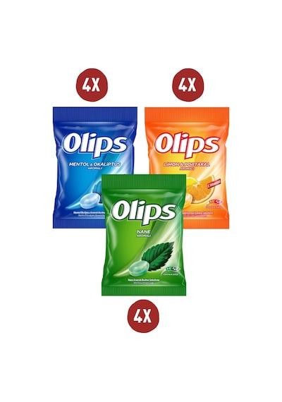 Olips Poşet Karışık Şeker 12 x 76 G
