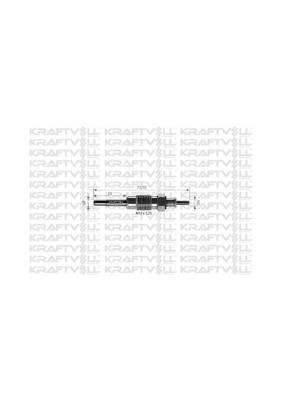 Kraftvoll 05030040 Kızdırma Bujisi 11v Clio-express-megane 1.9d 7700874336