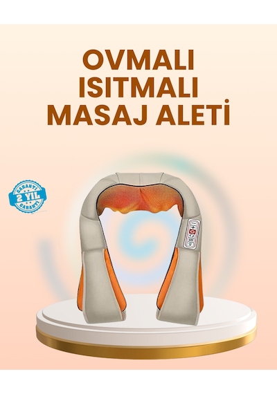 Ovmalı Isıtmalı Masaj Aleti Boyun Omuz Bel Ve Ayak İçin Rahatlatıcı Etki çok renkli