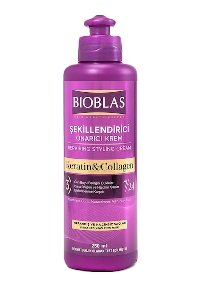 Bioblas Keratin & Kolajen Şekillendirici Onarıcı Krem 250 Ml 5 Adet