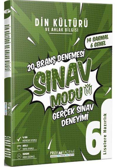 6.sınıf Din Kültürü Ve Ahlak Bilgisi Deneme Pruva Akademi