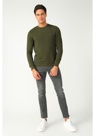 Loft Erkek Slim Fit Haki Kazak LF2025441 Haki
