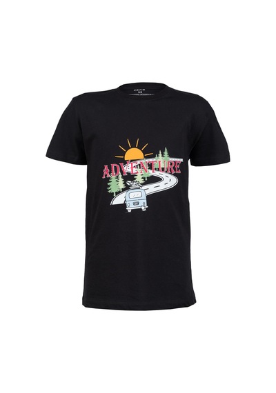 2as Aja Çocuk Baskılı T-shirt 223 Siyah