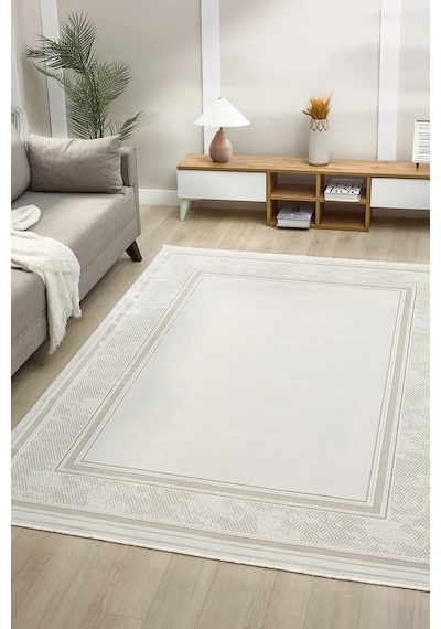 Seyran Halı Gusto 905 Bej Mikro Polyester Makine Halısı