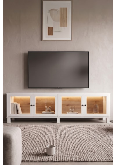 Robin Home Prime Temperli Cam Kapaklı Neon Led Işıklı Tv Ünitesi Tv Sehpası Vitrin Ahşap Ayaklı Sepet-beyaz Robin Home Prime Temperli Cam Kapaklı Neon Led Işıklı Tv Ünitesi Tv Sehpası Vitrin Ahşap Ayaklı Sepet-beyaz