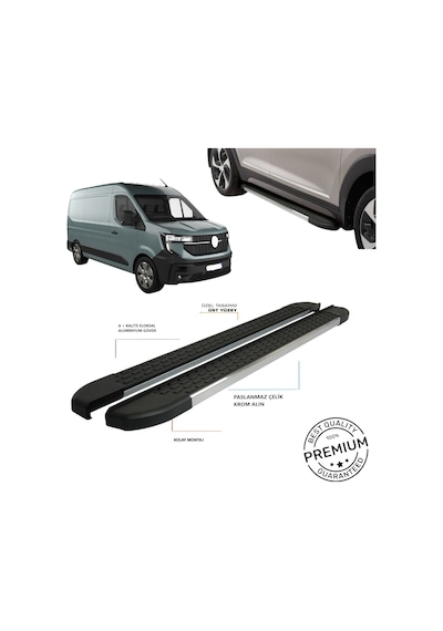 Renault Master 2024 2025 2026 2027 2028 Kısa Şase İle Uyumlu Yan Basamak