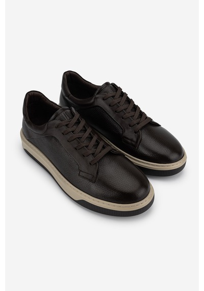 Valmenti Erkek Hakiki Deri Kahverengi Sneakers & Spor Ayakkabı 1212 2504 Erk Ayk Y26 Khv Fltr/khv Met