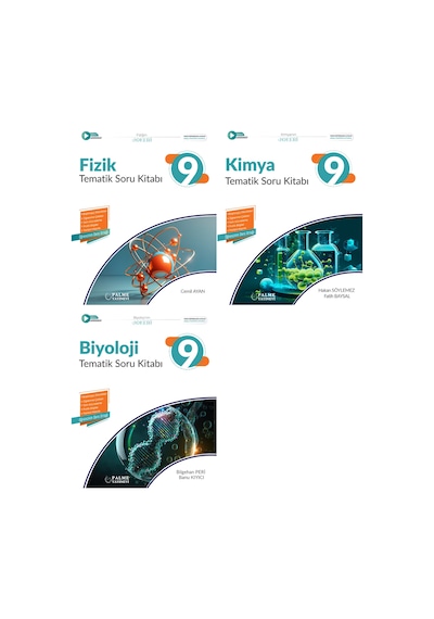 Palme 2026 9. Sınıf Fizik + Kimya + Biyoloji Joker Tematik Soru Seti 3 Kitap