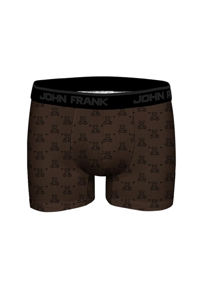John Frank Dijital Baskılı Modal Boxer White White