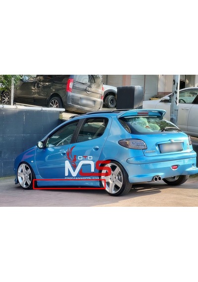 Peugeot 206 Rc Marşpiyel Sağ Sol Takım Fiberglass Boyasız