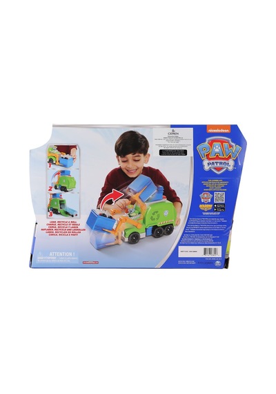 Spm-6071248 Paw Patrol Rocky İle Crush N Roll Geri Dönüşüm Kamyonu Paw Patrol