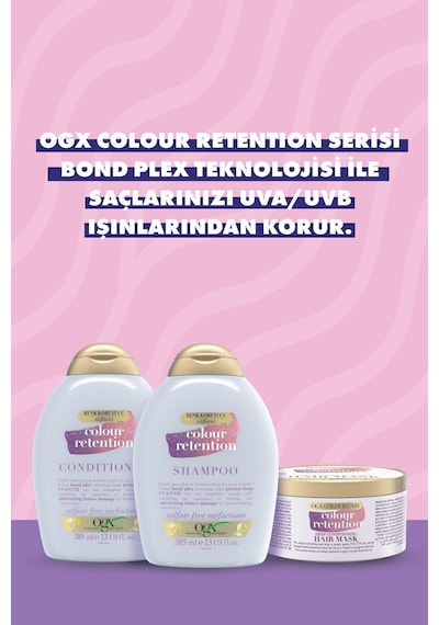 OGX Colour Retention Renk Koruyucu Sülfatsız Şampuan 385 ml