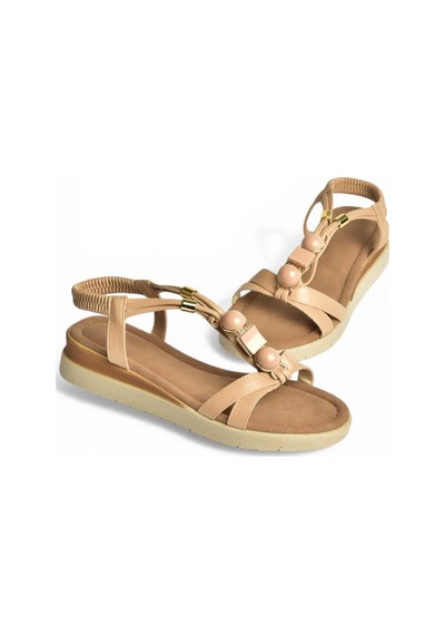 Fox Shoes Y274801509 Ten Boncuklu Kadın Sandalet