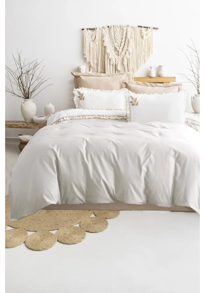 Şaheser Home Collection Nakışlı Çift Kişilik Nev Takımı Nova Bej Renkli
