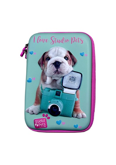 Studio Pets Pt-7785 Eva Kalem Çantas Köpekli-pembe Çok Renkli