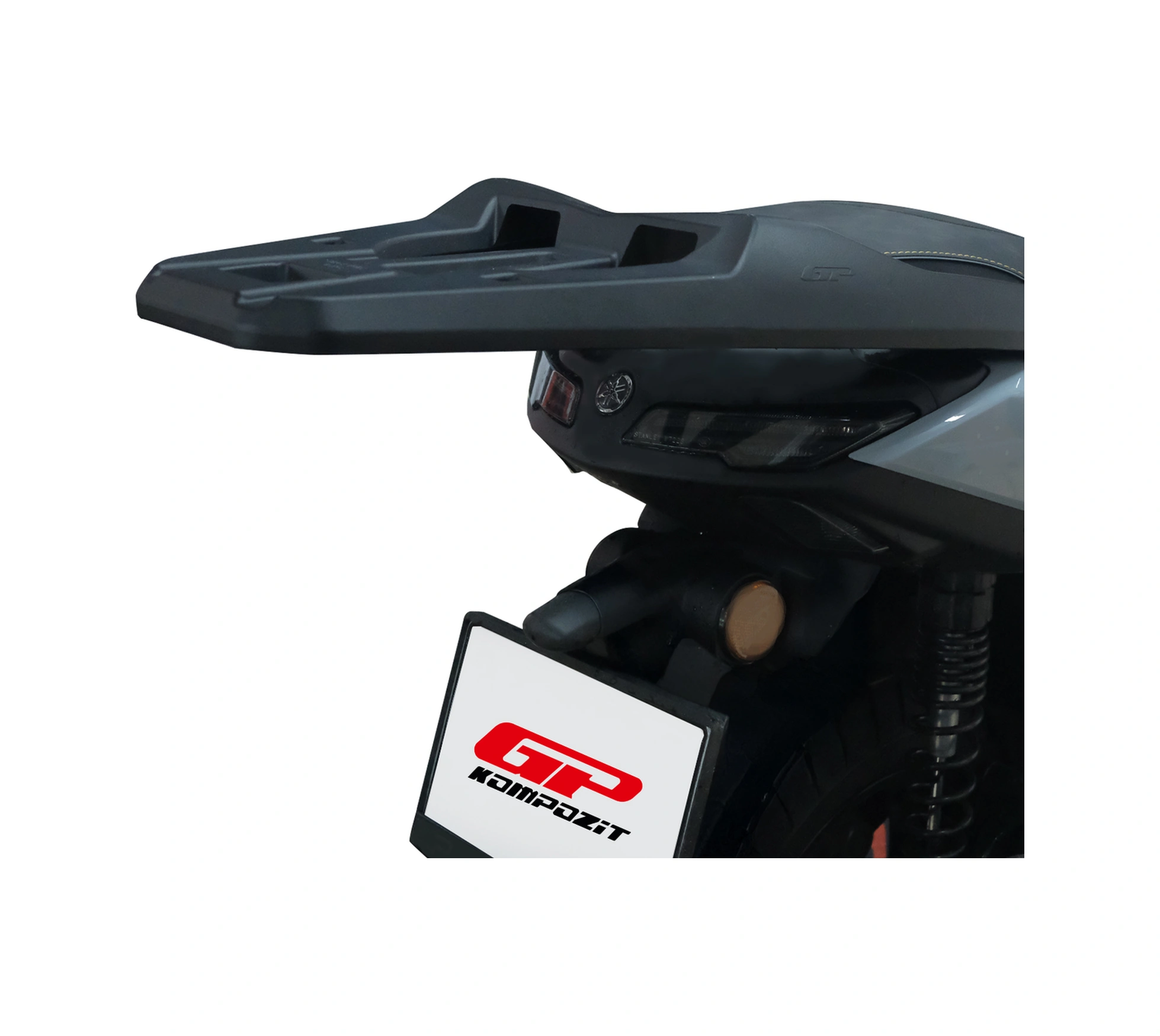 Gp Kompozit Yamaha Nmax 125 / 155 2025 Uyumlu Arka Çanta Demiri Siyah