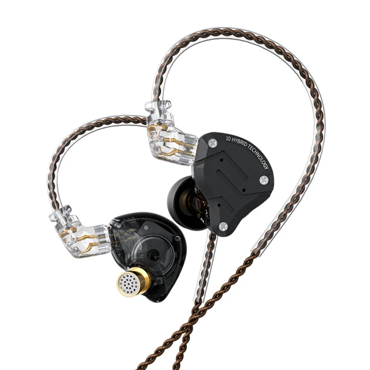 Kz Zs10 Pro Stone Black Mikrofonlu 3.5mm Kulak İçi Hibrit Kulaklık Kz-zs10-pro-mıc-stoneblack