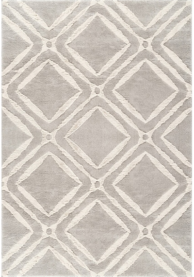 Kaşmir Halı 7/24 Plushy Doha Gri 200x290 Cm Gri