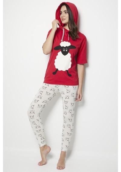Doremi Bayan Pijama Takımı Kırmızı (480976250)