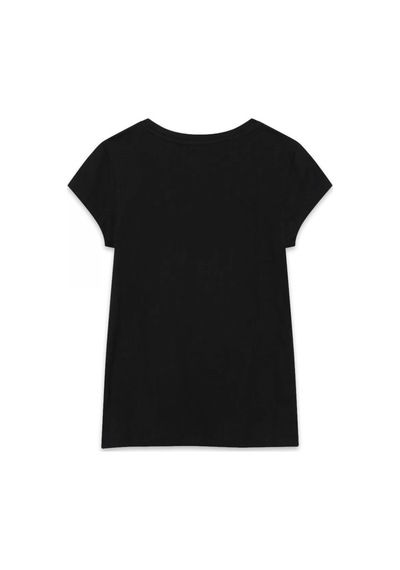 Gap Kız Çocuk Logo T-shirt Siyah-24505