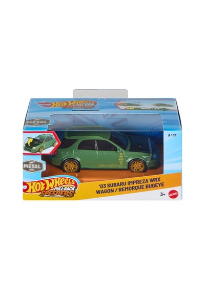 Hw Pullback Asst 03 Subaru Impreza Wrx Wagon Jkp91 Çok Renkli