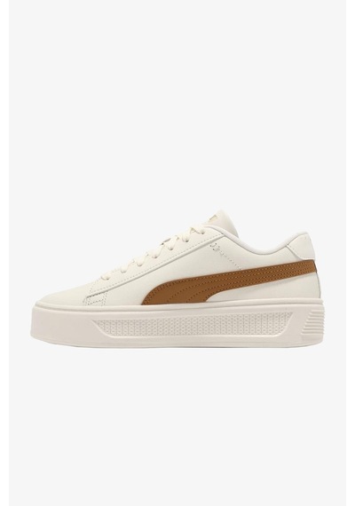 Puma Smash V3 Kadın Platform Krem Sneaker 39075812 Bej