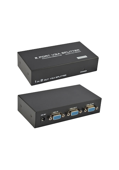 Ayt Powermaster 2 Port 250 Mhz Vga Splitter 1920x1440 Vga Çoklayıcı Çoğaltıcı